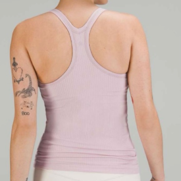 LULULEMON Ebb to Street Tank II in Pink Peony Pale Pink Size 12 - Picture 2 of 11